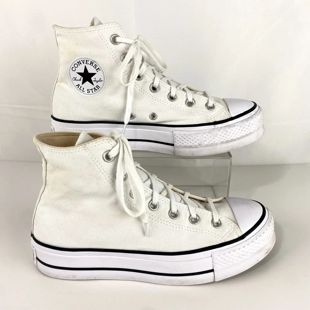 Converse Chuck Taylor All Star Egret Hi Top Womens 8 Cream 1